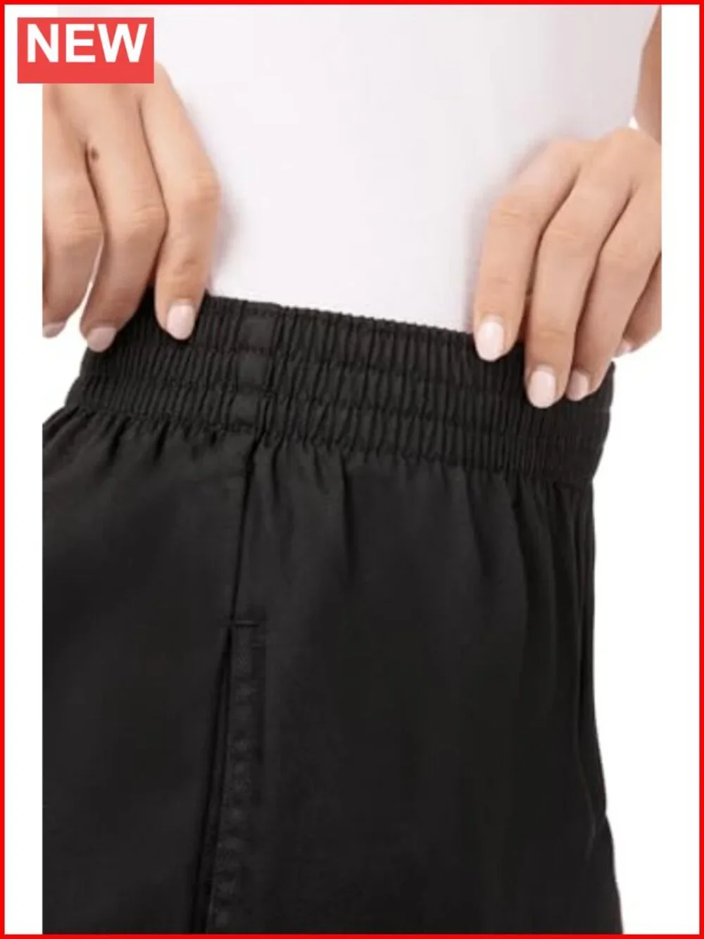 Women's Baggy Chef Pants Elastic Waistband Polycotton Workwear